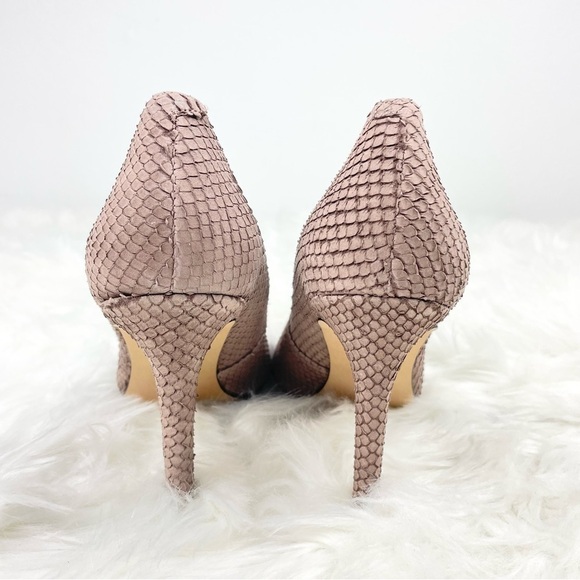 VINCE Camuto Kain Mauve Textured Leather Scale Heels Size 9.5 - Picture 5 of 8